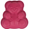 Moule carré silicone forme nounours rose^Gifi Outlet