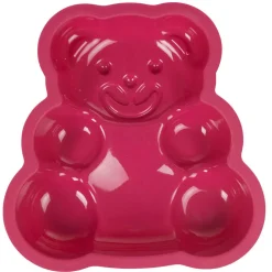 Moule carré silicone forme nounours rose^Gifi Outlet