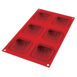 Moule en silicone 3D 6 minis coussins rouge^Gifi Clearance