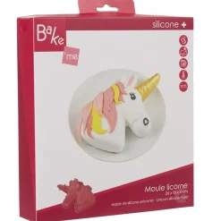 Moule licorne 3D silicone rouge^Gifi Clearance