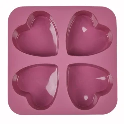 Moule silicone 4 coeurs^Gifi Discount