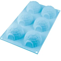 Moule silicone 6 empreintes forme igloo^Gifi Discount
