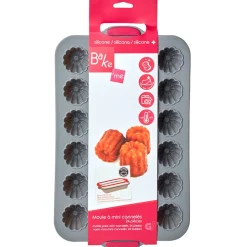 Moule silicone gris 24 cannelés structure métal^Gifi Outlet