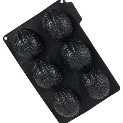 Moule silicone Halloween 6 gâteaux forme cervelle 27x19xH3,5cm^Gifi New