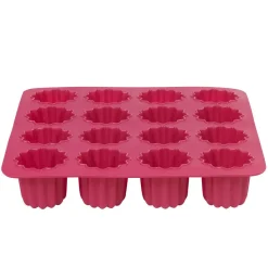 Moule silicone rose 16 cannelés^Gifi Online