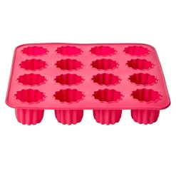 Moule silicone rose 16 cannelés^Gifi Outlet