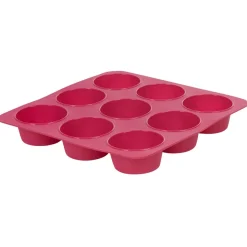 Moule silicone rose 9 petits muffins^Gifi Best