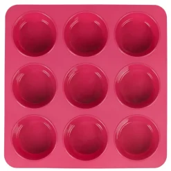 Moule silicone rose 9 petits muffins^Gifi Best
