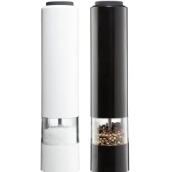 Moulin électrique sel poivre noir et blanc x2^Gifi Clearance