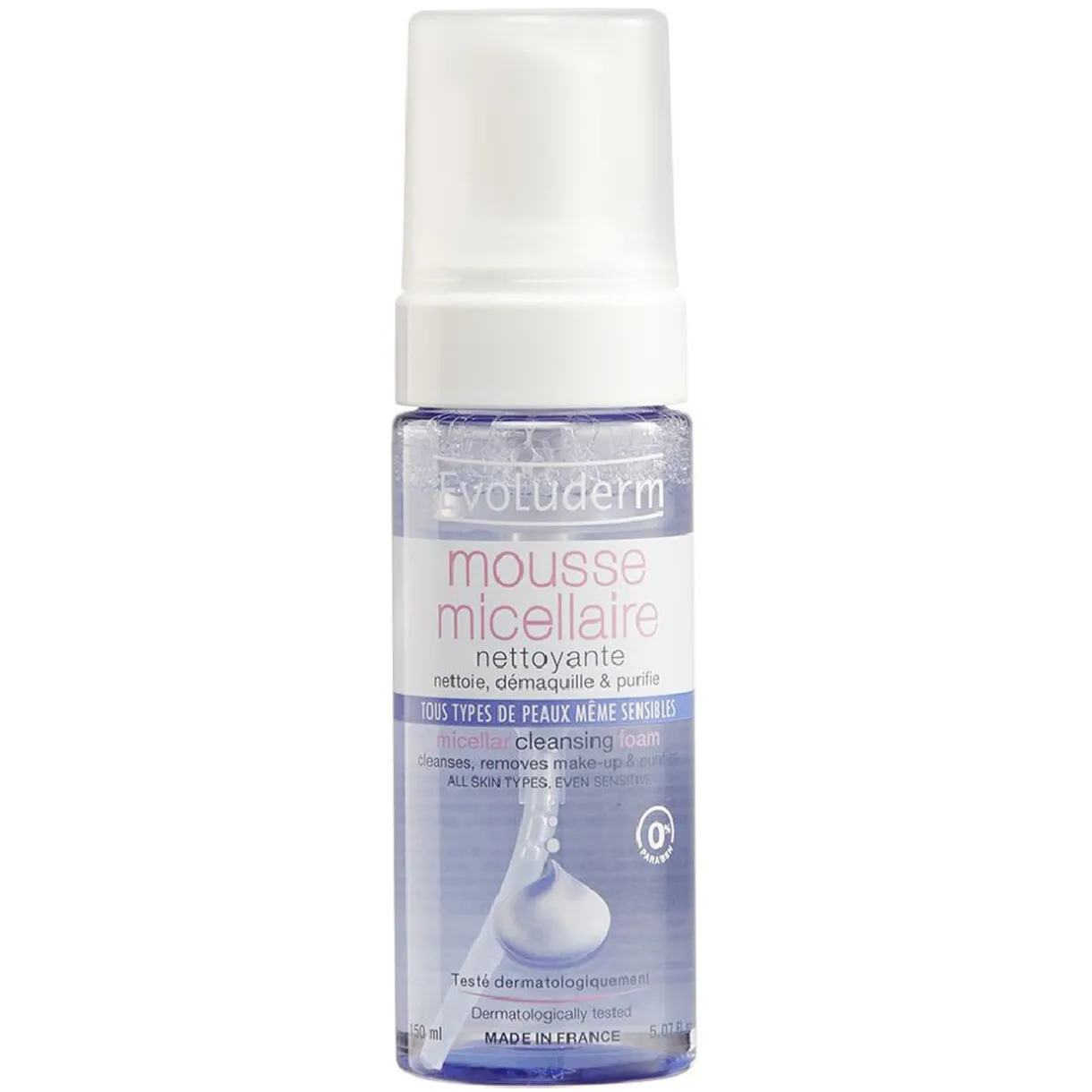 Discount Gifi Mousse micellaire netoyante Evoluderm 150 ml