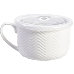 Mug à soupe et son couvercle^Gifi Online