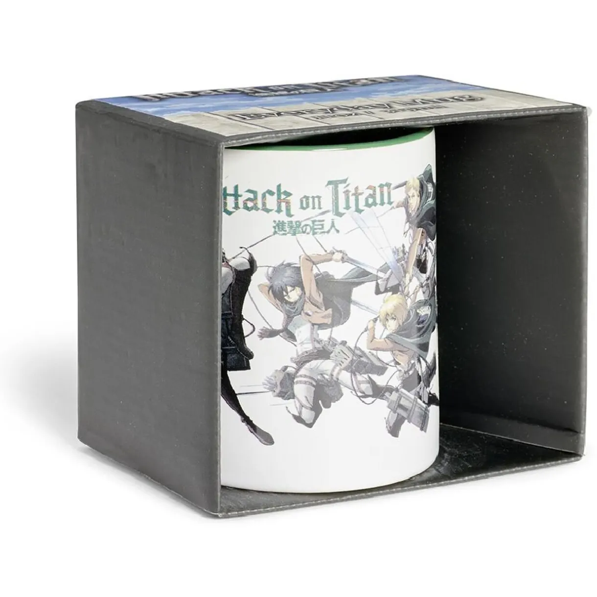 Mug Attaque des Titans vert et blanc 315ml^Gifi Discount