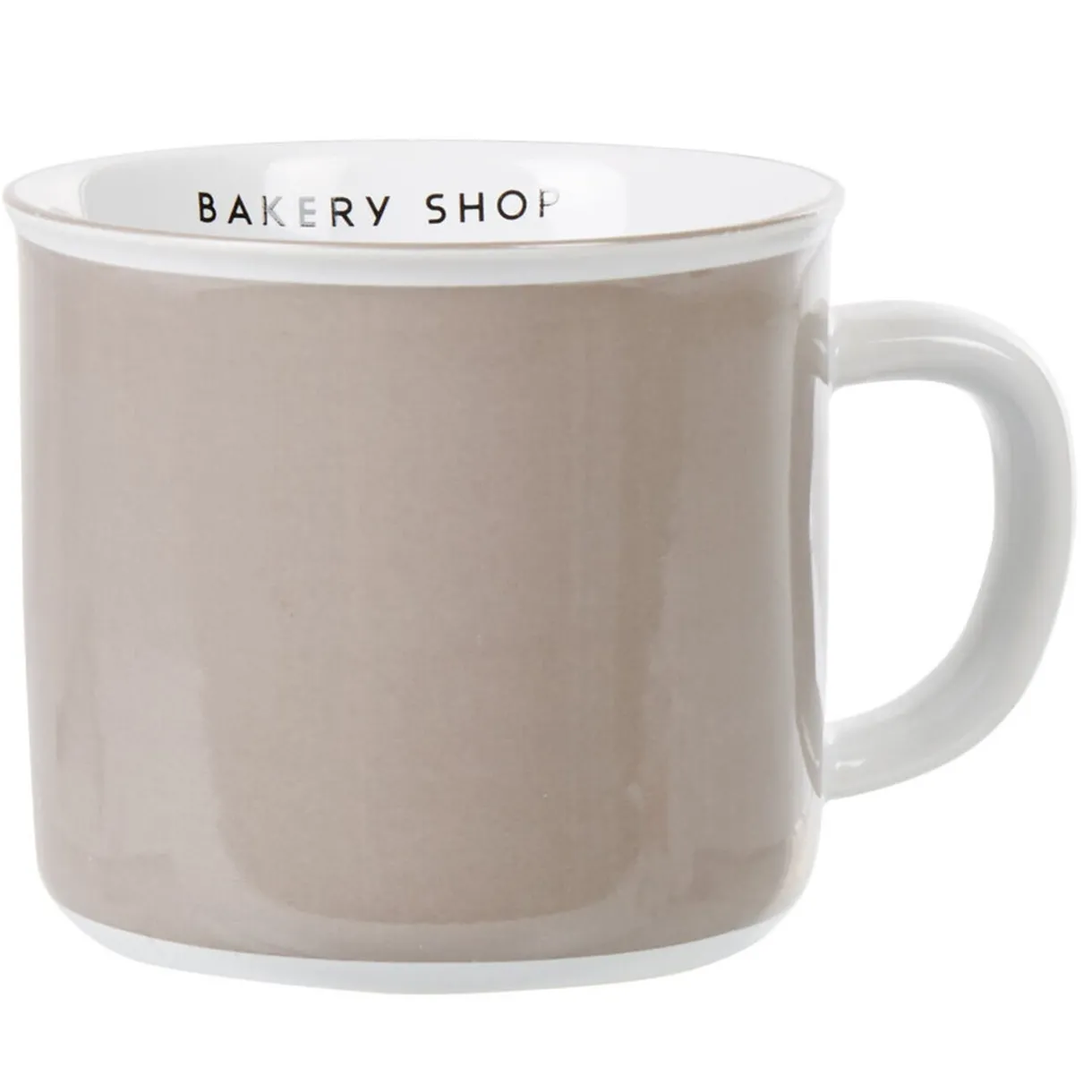 Mug bicolore taupe blanc collection Bakery^Gifi Sale