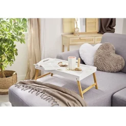 Mug blanc avec anse en bois^Gifi Sale