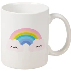 Mug blanc motif arc-en-ciel^Gifi New