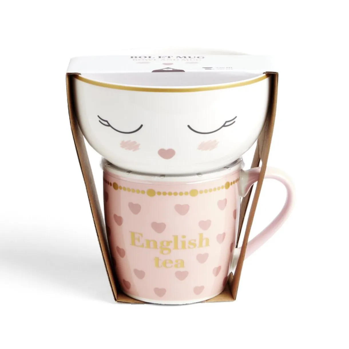 Mug 35,5cl avec bol Madame 52cl^Gifi