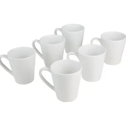 Mug conique blanc x6^Gifi Outlet