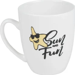 Mug de couleur banche avec designs Fun^Gifi New