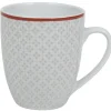 Mug design oreige bord orange et motifs gris^Gifi