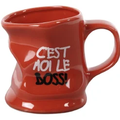 Mug déformé avec message humoristique en céramique^Gifi Outlet
