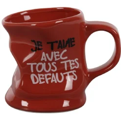 Mug déformé avec message humoristique en céramique^Gifi Outlet