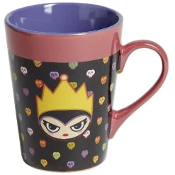 Mug Disney Villains Reine Méchante Grimhilde bleu et jaune H10,5cm^Gifi Discount