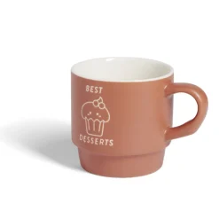Mug empilables en céramique motifs et couleurs assorties 300ml - 4 pièces^Gifi Outlet