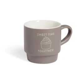 Mug empilables en céramique motifs et couleurs assorties 300ml - 4 pièces^Gifi Outlet