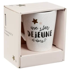 Mug en porcelaine Déjeuner de Star 27cl^Gifi New