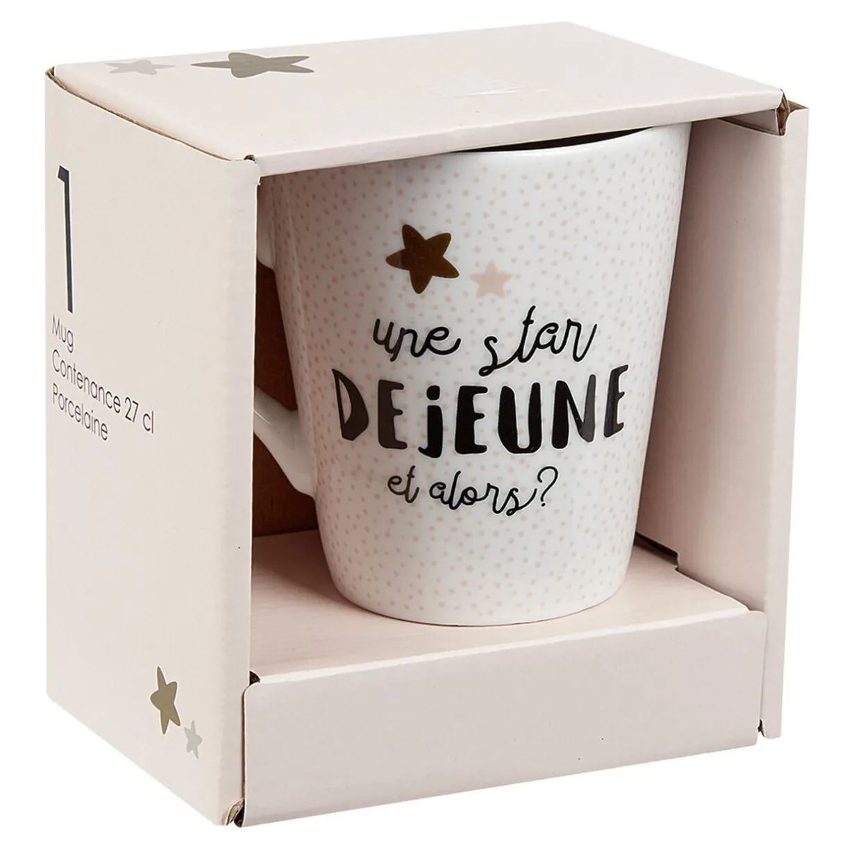 Mug en porcelaine Déjeuner de Star 27cl^Gifi New