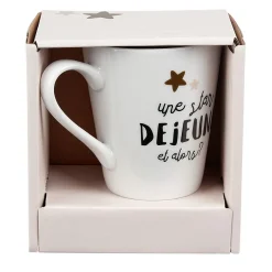 Mug en porcelaine Déjeuner de Star 27cl^Gifi New