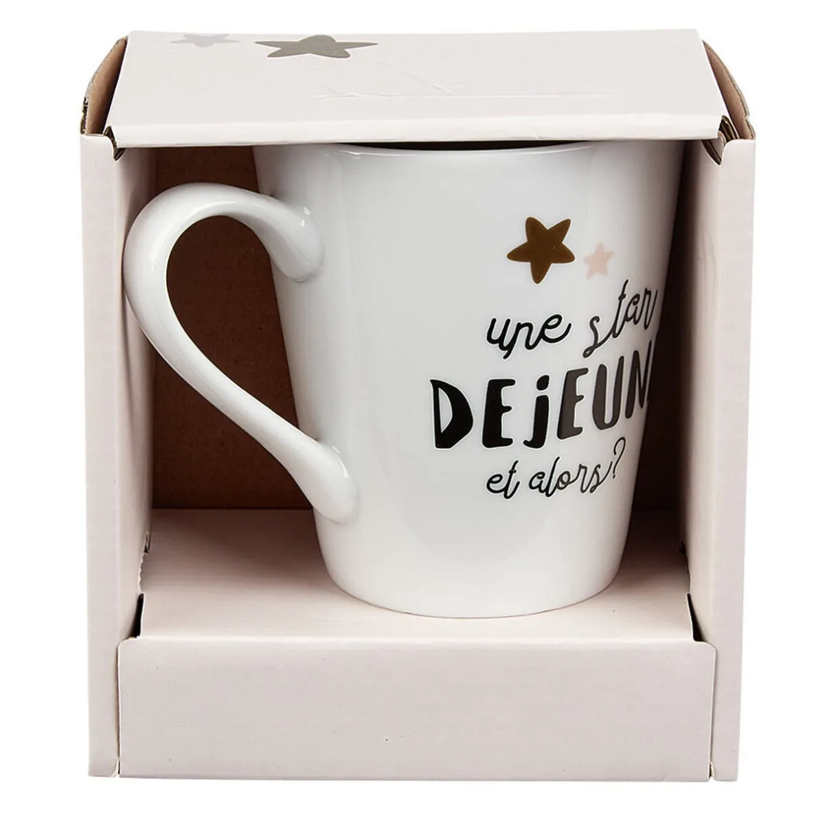 Mug en porcelaine Déjeuner de Star 27cl^Gifi New