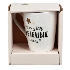 Mug en porcelaine Déjeuner de Star 27cl^Gifi New