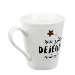 Mug en porcelaine Déjeuner de Star 27cl^Gifi New