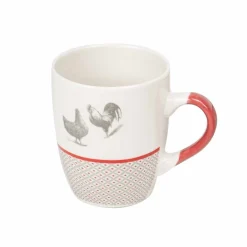 Mug en porcelaine esprit campagne motif poule 33 cl^Gifi Discount
