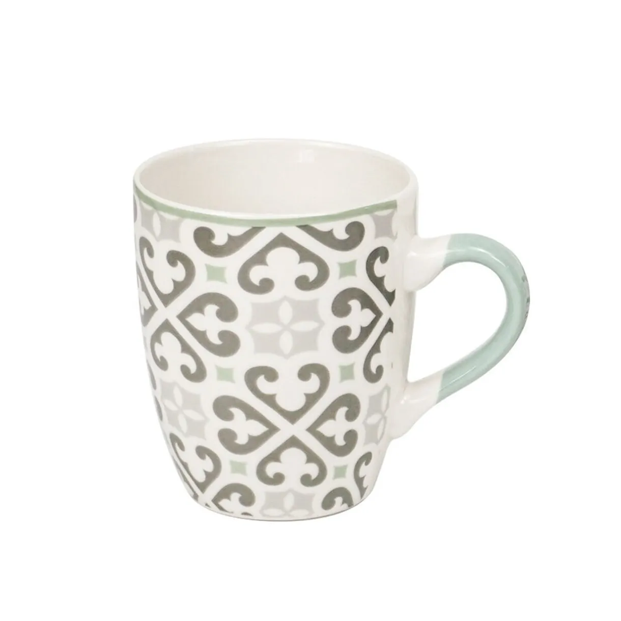 Mug en porcelaine motif Carreau de ciment gris 33 cl^Gifi Hot