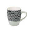 Mug en porcelaine motif rosace noir blanc 33 cl^Gifi