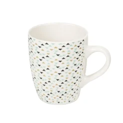 Mug en porcelaine motif triangle multicolore 33 cl^Gifi Discount
