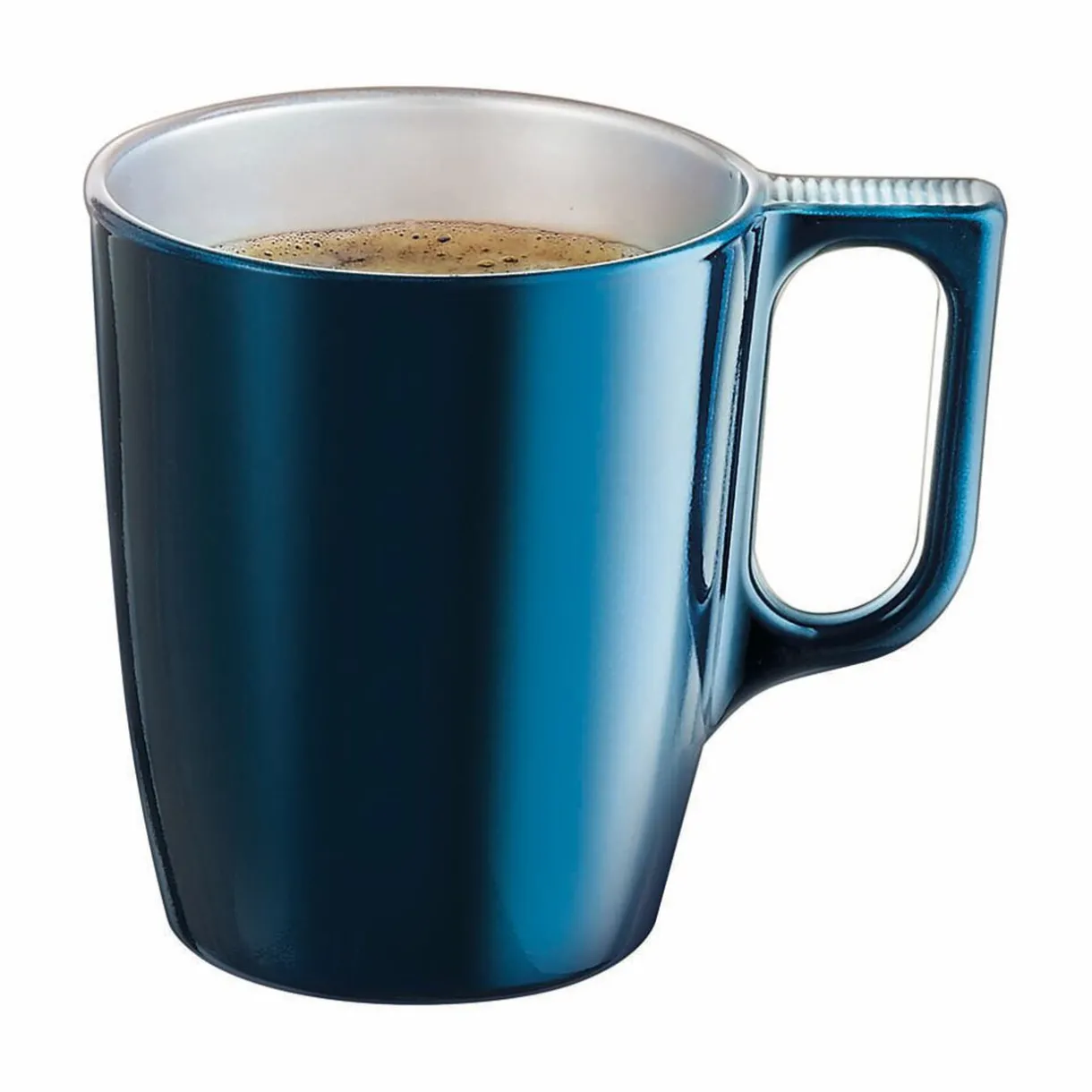 Mug en verre trempé Luminarc flashy bleu pétrôle 50 cl^Gifi Hot