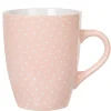 Mug faïence rose motifs pois blancs^Gifi Sale