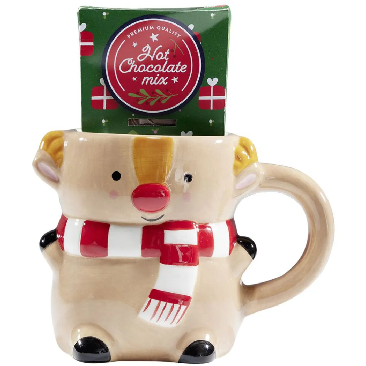 Mug forme personnage de Noël multicolore^Gifi Clearance