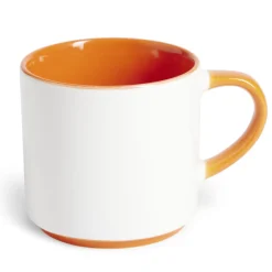 Mug grès bicolore 450mL Ø8,5xH8cm^Gifi Online