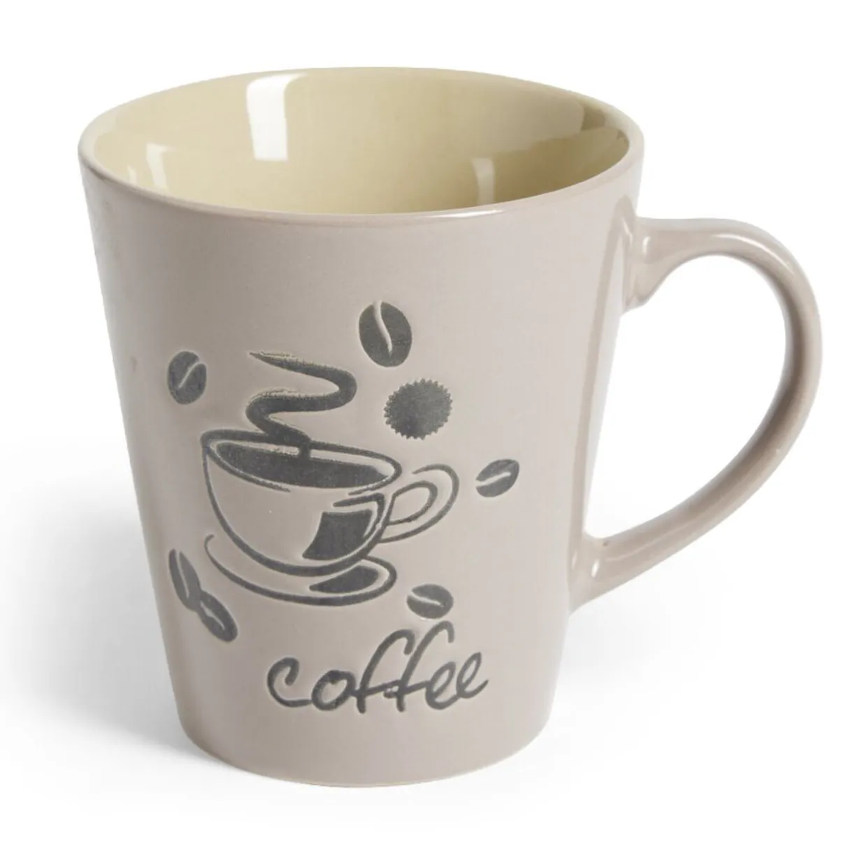 Mug grès 600mL Ø9xH10cm - 4 coloris^Gifi Outlet