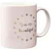 Mug inscription You are beautiful rose doré^Gifi Outlet