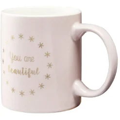 Mug inscription You are beautiful rose doré^Gifi Outlet