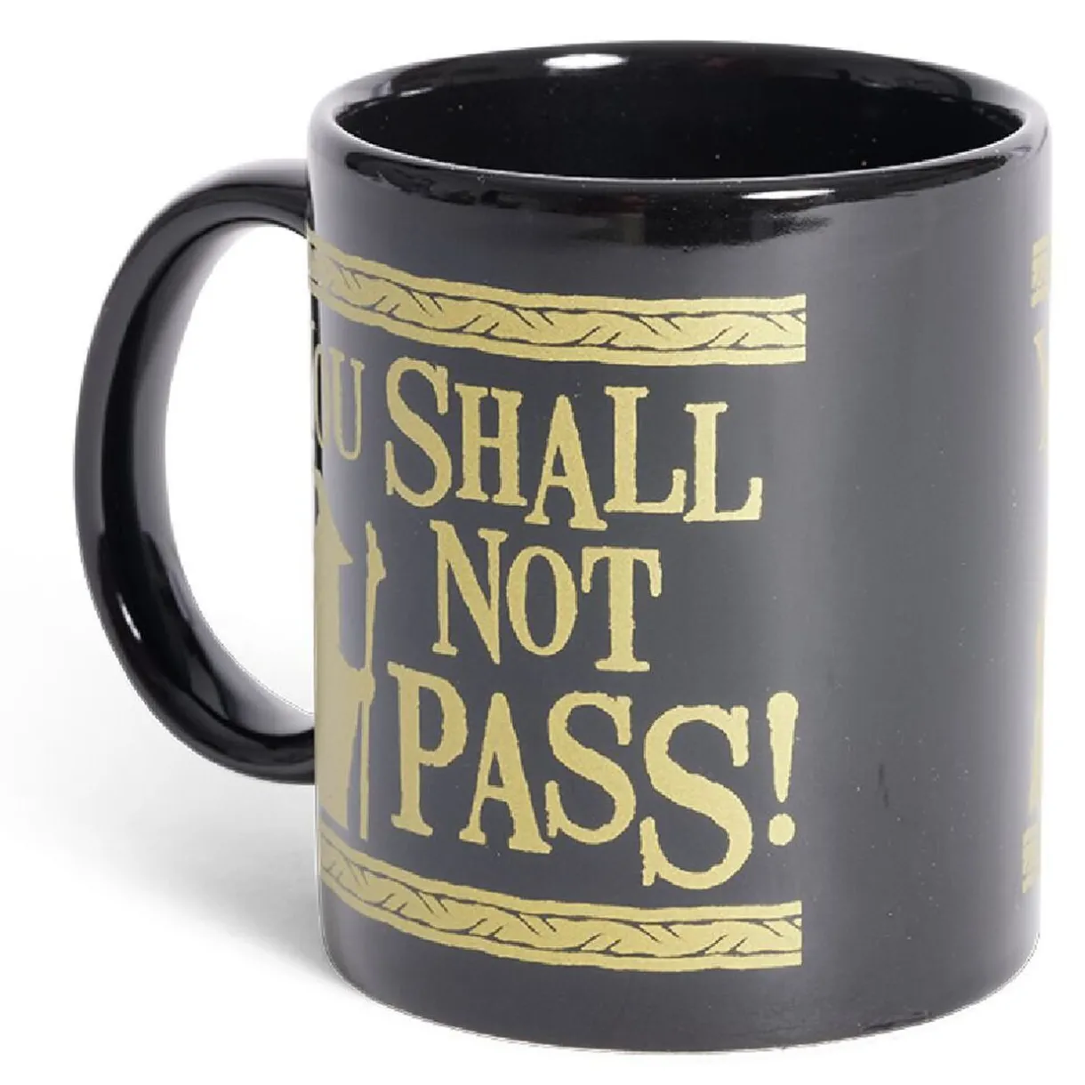 Mug Le Seigneur des Anneaux Vous ne passerez pas noir et doré 315ml^Gifi Hot