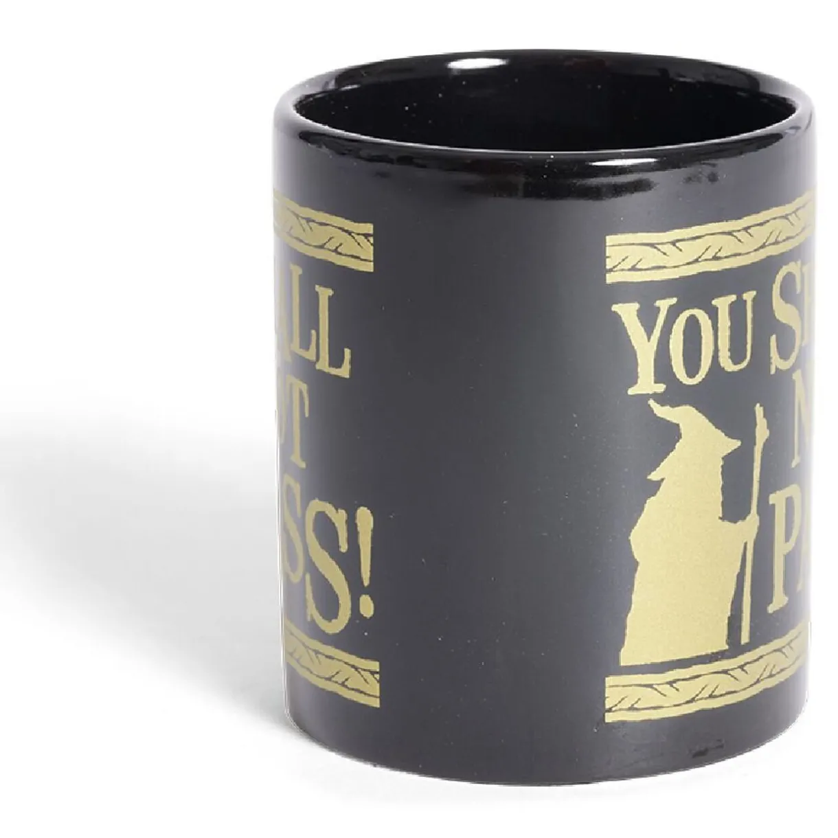 Mug Le Seigneur des Anneaux Vous ne passerez pas noir et doré 315ml^Gifi Hot