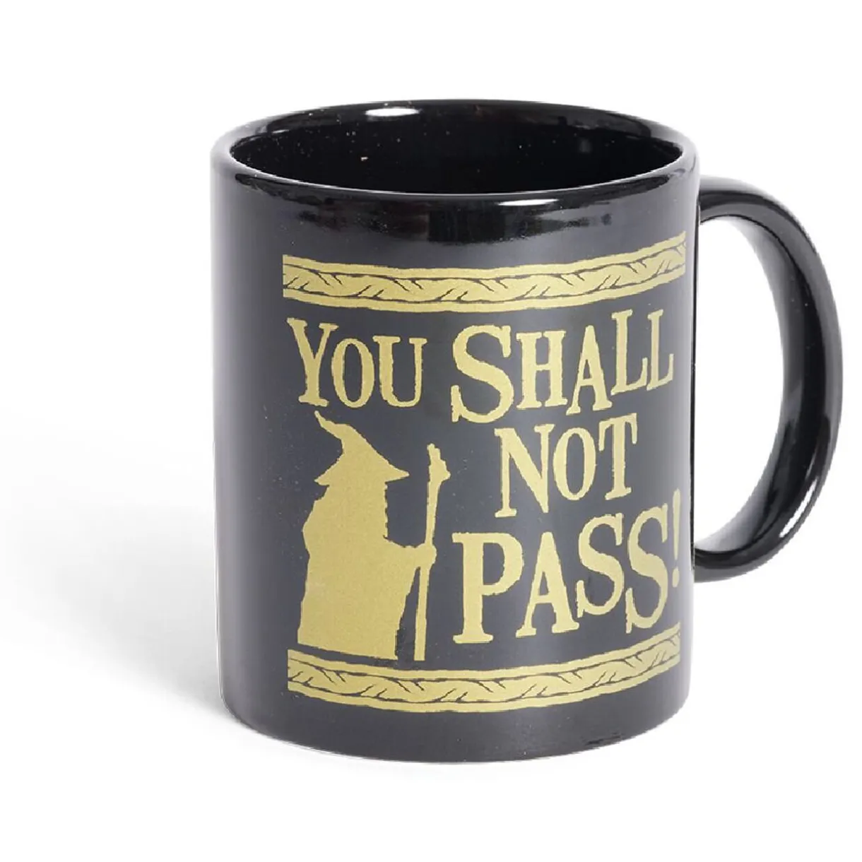 Mug Le Seigneur des Anneaux Vous ne passerez pas noir et doré 315ml^Gifi Hot