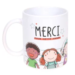 Mug merci Maîtresse avec inscription et enfants^Gifi Discount