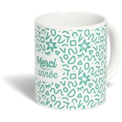 Mug Merci pour cette année céramique Ø8xH10cm 4 modèles^Gifi Clearance